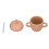 (Orange) Pilz-Design Silikon-Trinkbecher, Anti-Spritz 4