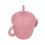 (Wine Red) Pilz-Design Silikon-Trinkbecher, Anti-Spritz 2