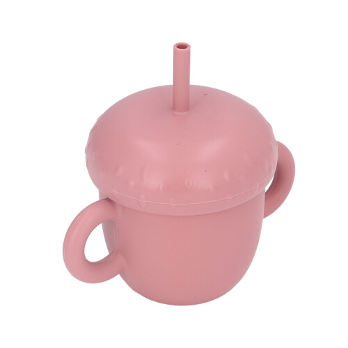(Wine Red) Pilz-Design Silikon-Trinkbecher, Anti-Spritz 1