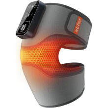Cordless Knee Massager with Heat Vibration for Pain Relief, MAXwarm 4.0[2025 Upgraded], Electric Heated Knee Brace with 5 Heat Levels and 3 Massage Mo