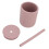(Light Fuchsia) 210ml Silikon-Becher, BPA-frei, undicht, mit Stroh 1
