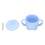 (Blue) Silikon-Saugbecher mit Stroh, rutschfest, blau 1