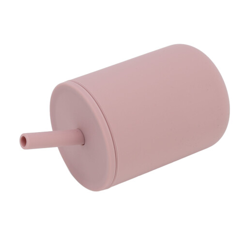 (Light Fuchsia) 210ml Silikon-Becher, BPA-frei, undicht, mit Stroh 1