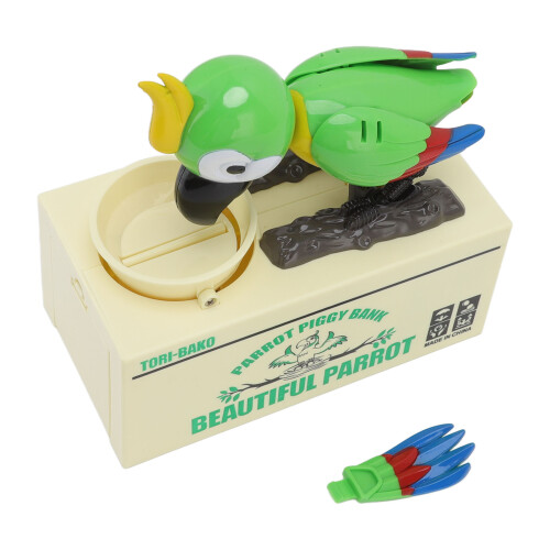 (Green) Roboter-Münzspardose in Tierform, grün 2