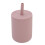 (Light Fuchsia) 210ml Silikon-Becher, BPA-frei, undicht, mit Stroh 4