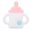(Pink) Pink Cartoon Bottle Soft Silicone Teether 1