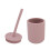 (Light Fuchsia) 210ml Silikon-Becher, BPA-frei, undicht, mit Stroh 5