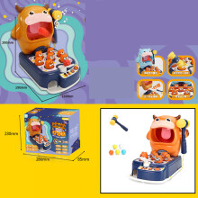 (Bull Play Gopher 3 in 1) Whack A Mole Game 4 in 1 Electronic Arcade Shooting Toy 3-4 Years Kids