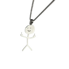 Lustiger Mittelfinger-Anhänger, personalisiertes Charm für Damen