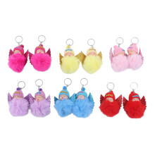 (NO.892-21) 12 Pcs Sleeping Baby Pendant Key Ring Plush