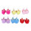 (NO.892-21) 12 Pcs Sleeping Baby Pendant Key Ring Plush 1