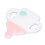 (Pink) Pink Cartoon Bottle Soft Silicone Teether 2