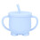 (Blue) Silikon-Saugbecher mit Stroh, rutschfest, blau 2