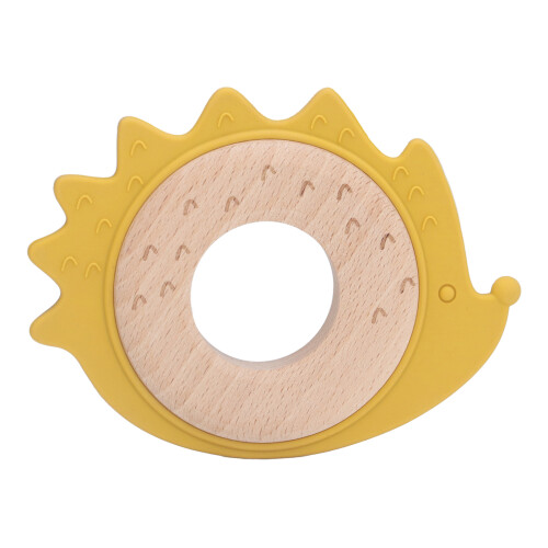 (Type A) Holzring-Silikon-Bissspielzeug Tierform für Babys 1