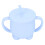 (Blue) Silikon-Saugbecher mit Stroh, rutschfest, blau 5