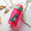 (Red 480ML) Kinder-Trinkflasche mit Strohhalm 480ml PP blau 2