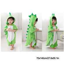 (Green 70x140/27.6x55.1in) Baby Badetuch Baumwolle Dinosaurier Kapuze 60x120cm Pink