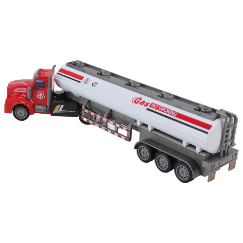 (Long Head Pull Back Oil Tanker) Pull Back Truck Model 1/48 Heavy Duty Educational Construction Toy 2