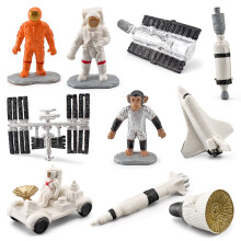 10x Astronaut PVC Figuurjes Taarttopper Kindercadeau