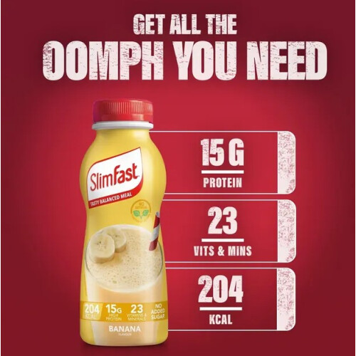SlimFast Slimfast Milkshake Banana 6x 325ml x3 Pack 2