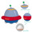 Space Plush Toy Soft Stuffed Kids Pillow Sofa Decor 3