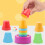(6616) Stacking Cups Game Set 6616 Different Colors Early Educational Toy 4
