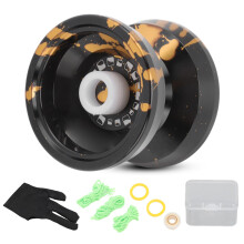Schwarz-Gold Legierungs-Yo-Yo Geschenk für Profis