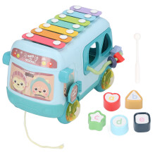 (Green) Musikbus Alphabet-Lernspielzeug Perlen-Xylophon Grün