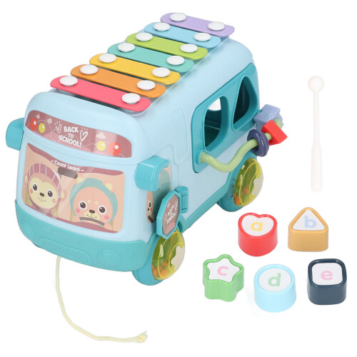 (Green) Musical Bus Alphabet Bead Xylophone Green