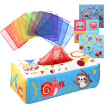 Baby Tissue Box Colorful Sensory Educational Toy for Kids