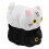 2x Cartoon Cat Plush Pillow Soft White Black 2