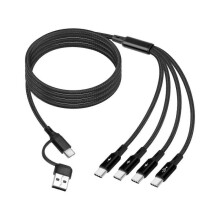 to 4 USB C Male Charging Splitter Cable,6 in 1 USB C Multi Charging Cable for Phones,Tablet (4FT)