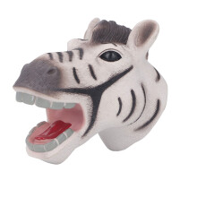 (Type B 6.3X6.3X3.9in) Tierköpfe-Handpuppe mit beweglichem Maul, Vinyl, 7.9x5.9x3.9in