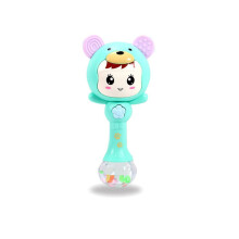(Green) Sicherer Baby-Rasselzahnspielzeug mit Licht & Musik, pink