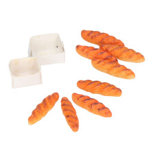 40 Miniaturbrot-Resin-Dollhouse-Set mit 10 Böden für Kinder