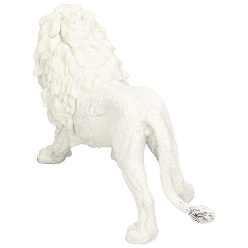Weiße Löwenfigur Handbemalt Spielzeug Ornament 2