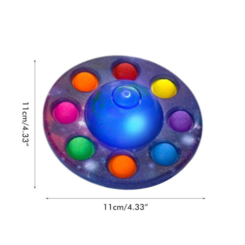 Push Bubble Planeet LED Ruimte Astronomie Educatief Stress Verlichting 1