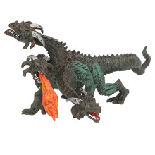 Dinosaurier-Modell, 3 Köpfe, Feuer, Jurassic-Spielzeug
