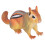 Niedliche Eichhörnchen Figurine PVC Umweltfreundlich 1