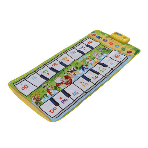 Dual Keyboard Music Mat Animal Pattern for 3+ Years 1