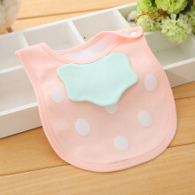 (Pink) Baby Bib 1-3 Jahre Wasserdicht mit Knopf