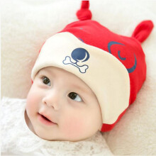 (Red Hat) Baby-Hut Schal Ohrenklappen Baumwolle Set 3-6 Monate beige
