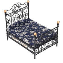 1:12 Doppelbett Eisen Prinzessin Puppenhaus