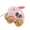 Kids Pull Along Pet Toy Cute Animal Rolling Pull Toy Birthday Gift 2