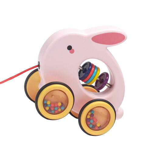 Kids Pull Along Pet Toy Cute Animal Rolling Pull Toy Birthday Gift 1