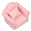 Puppenhaus-Möbel: Rosa-weißes Polka-Dot-Sofa (1:12) 4