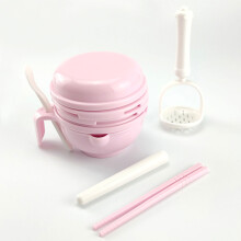(Pink) Baby-Futtermühle, sicher, multifunktional, Grün