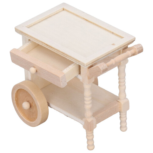 Mini-Holzkarte, Retro, ungestrichen, 1:12 2