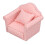 Puppenhaus-Möbel: Rosa-weißes Polka-Dot-Sofa (1:12) 3