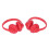 (Red) 2x 1:12 Miniature Headset Lifelike Black 2